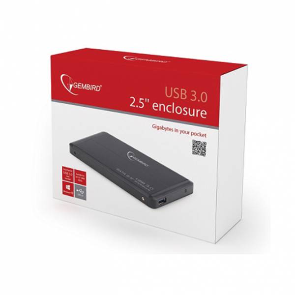Корпус для HDD SATA 2.5 USB 3.0 GEMBIRD EE2-U3S-3 External black