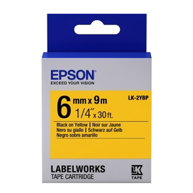 КАРТРИДЖ Label EPSON LK2YBP Pastel Blk/Yell 6mmx9m(C53S652002)