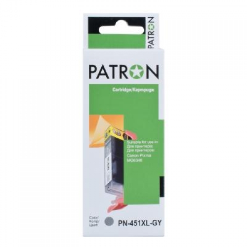  Картридж CANON CLI-451XL GY (PN-451XLGY) GRAY PATRON