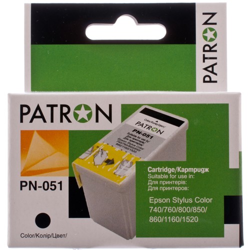 КАРТРИДЖ EPSON T051150 (PN-051), BLACK, PATRON