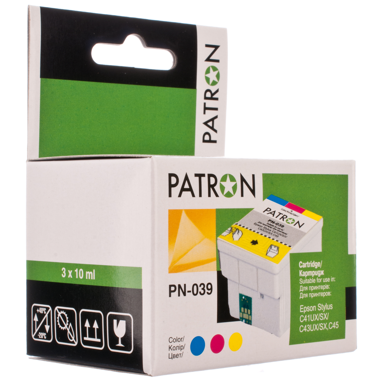 КАРТРИДЖ EPSON T03904 (PN-039), COLOUR, PATRON